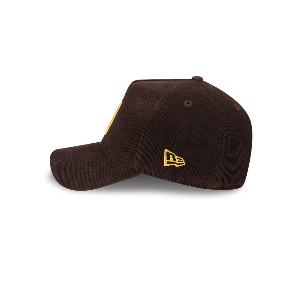 Padres MLB Snow Wash Cord Dark Brown 59FORTY A-Frame Fitted Cap