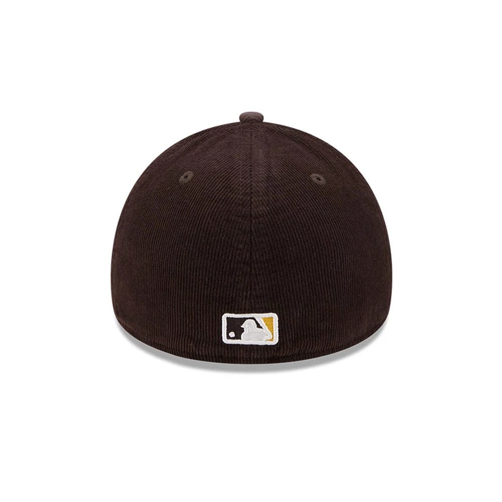 Padres MLB Snow Wash Cord Dark Brown 59FORTY A-Frame Fitted Cap