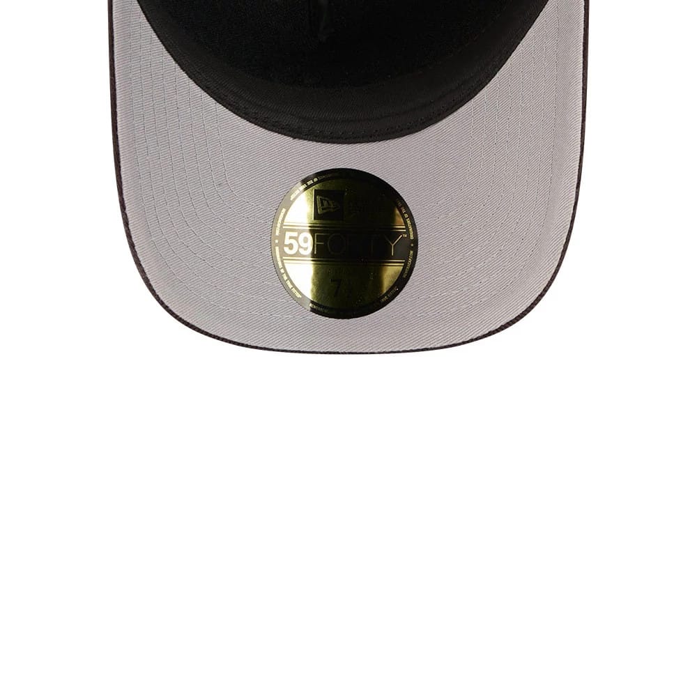 Padres MLB Snow Wash Cord Dark Brown 59FORTY A-Frame Fitted Cap