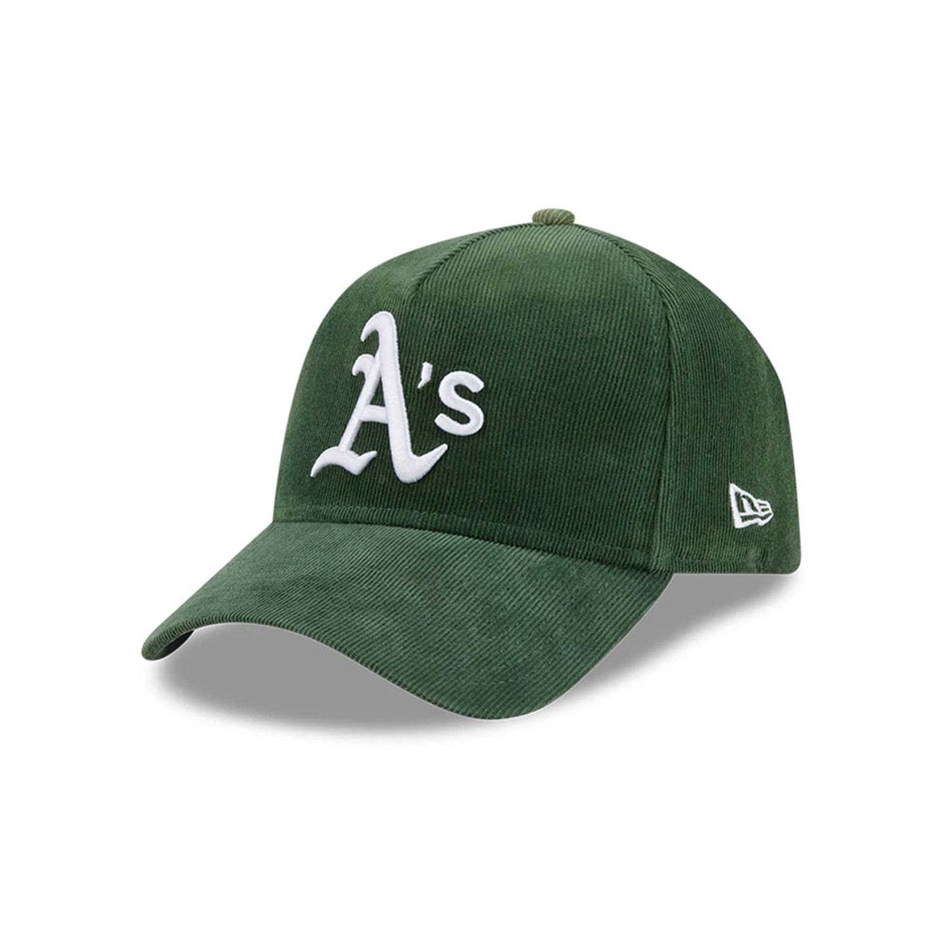 Athletics MLB Snow Wash Cord Dark Green 59FORTY A-Frame Fitted Cap