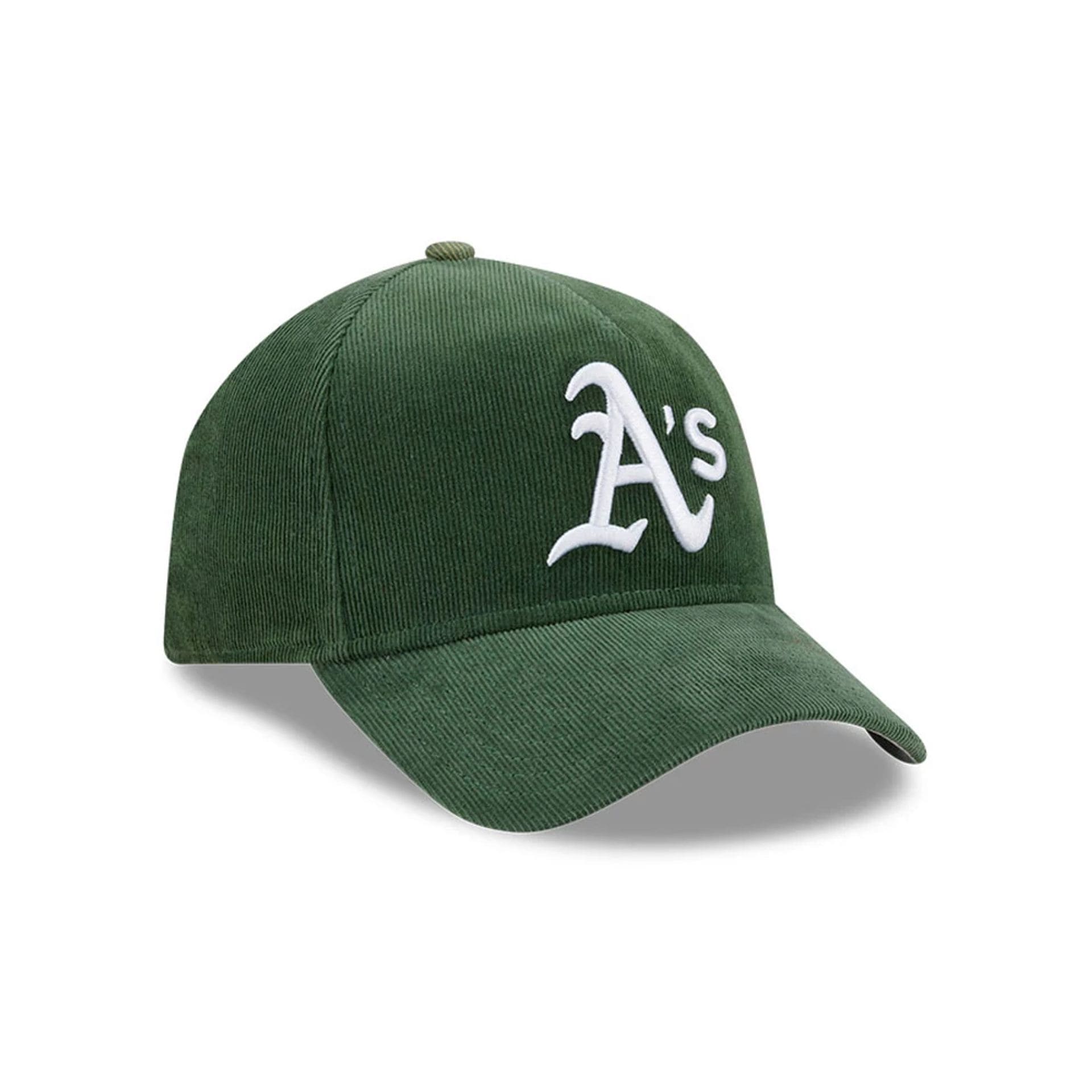 Athletics MLB Snow Wash Cord Dark Green 59FORTY A-Frame Fitted Cap