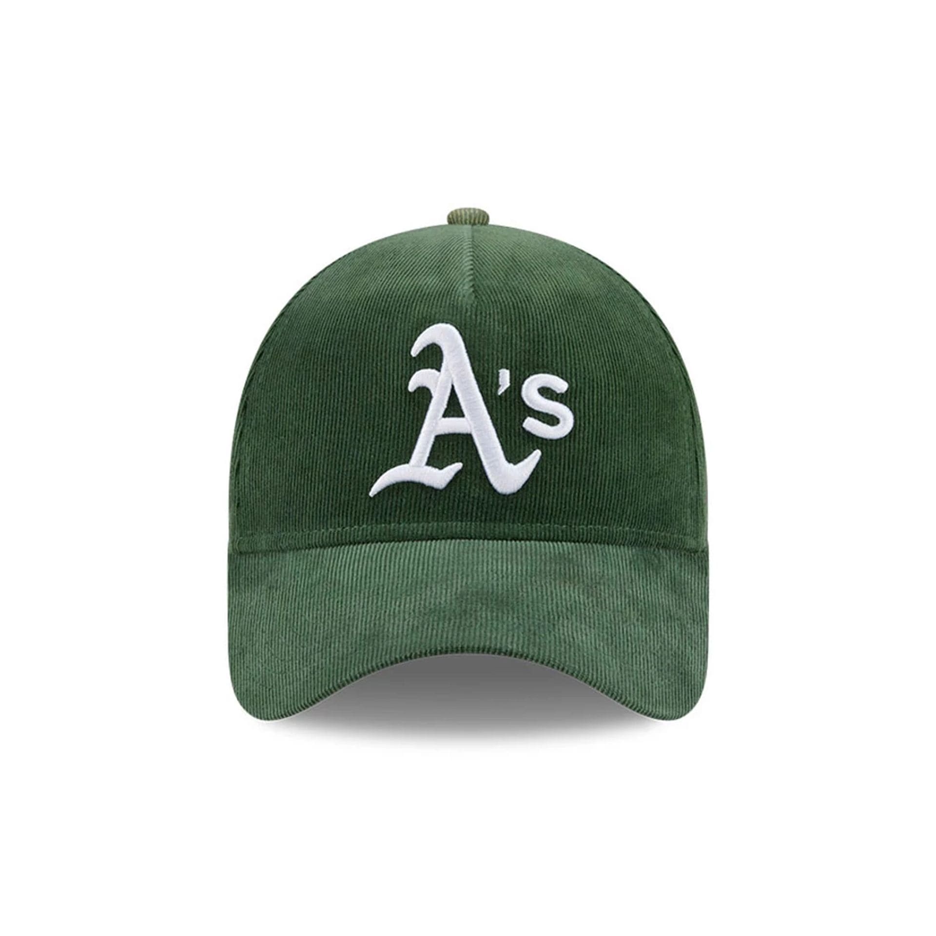 Athletics MLB Snow Wash Cord Dark Green 59FORTY A-Frame Fitted Cap