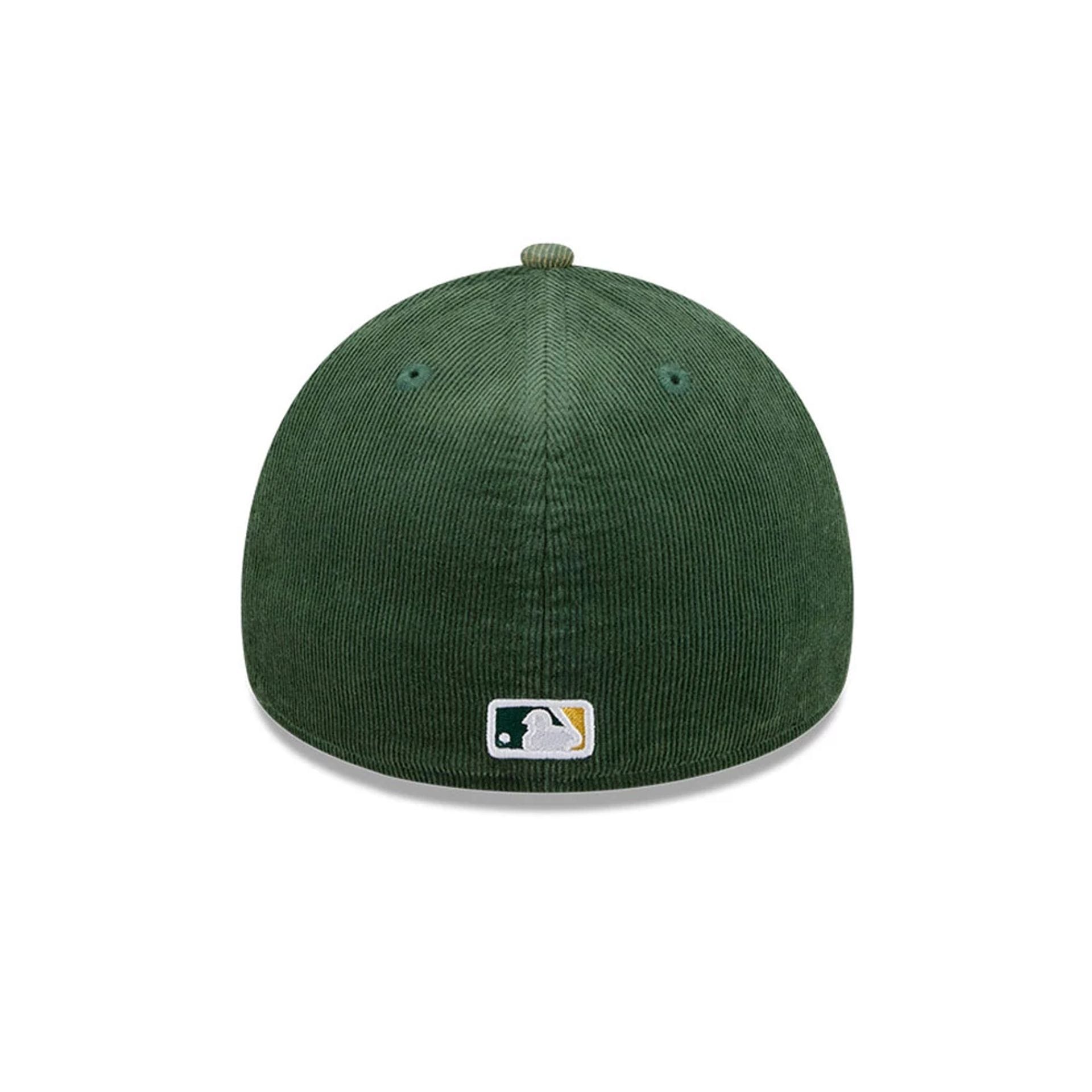 Athletics MLB Snow Wash Cord Dark Green 59FORTY A-Frame Fitted Cap