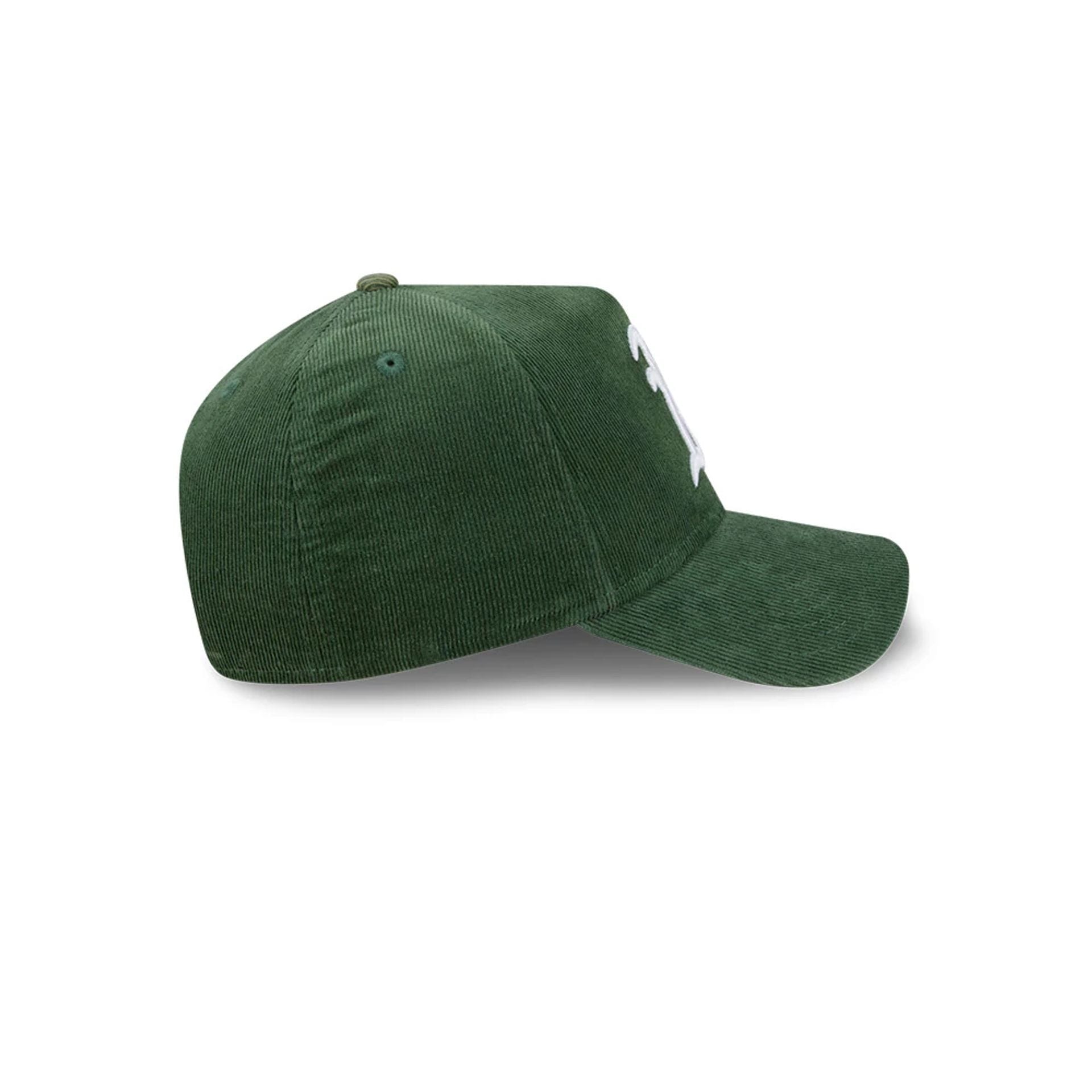 Athletics MLB Snow Wash Cord Dark Green 59FORTY A-Frame Fitted Cap
