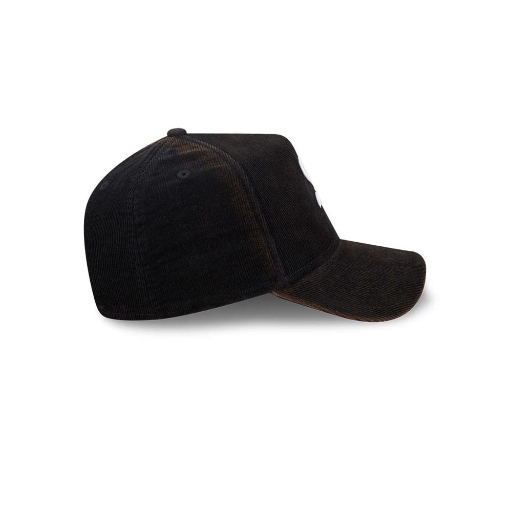 White Sox MLB Snow Wash Cord Black 59FORTY A-Frame Fitted Cap