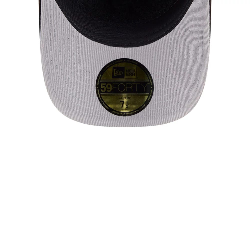 White Sox MLB Snow Wash Cord Black 59FORTY A-Frame Fitted Cap