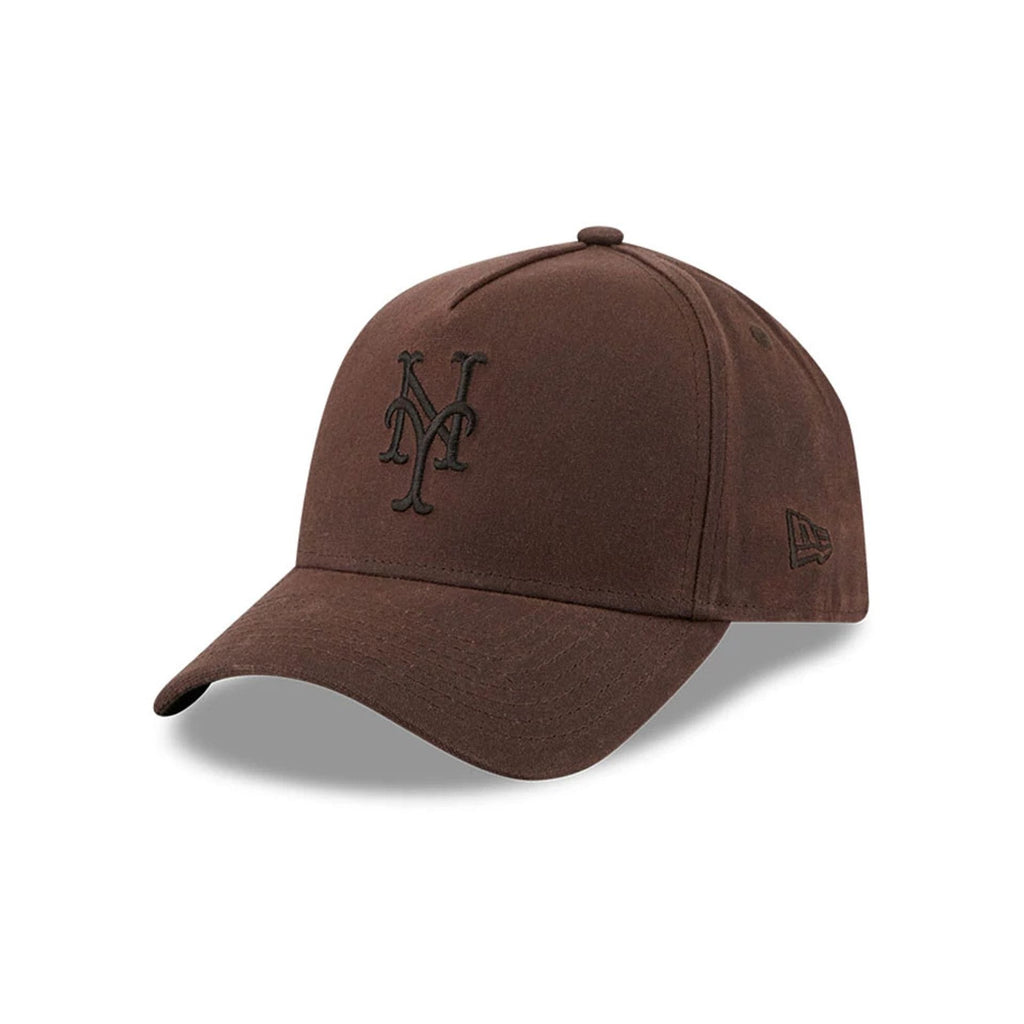 Mets MLB Waxy Canvas Open Brown 59FORTY A-Frame Fitted Cap