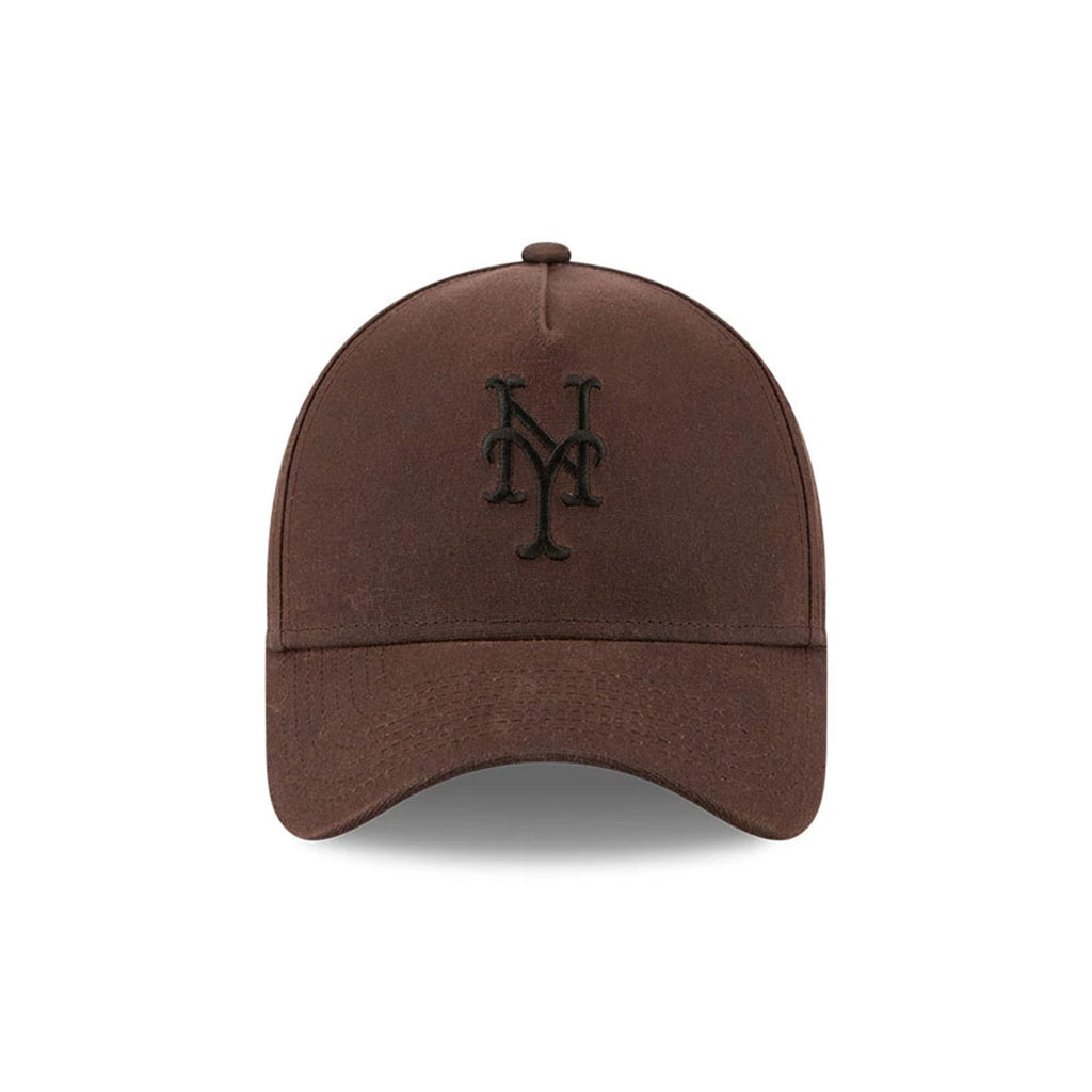 Mets MLB Waxy Canvas Open Brown 59FORTY A-Frame Fitted Cap