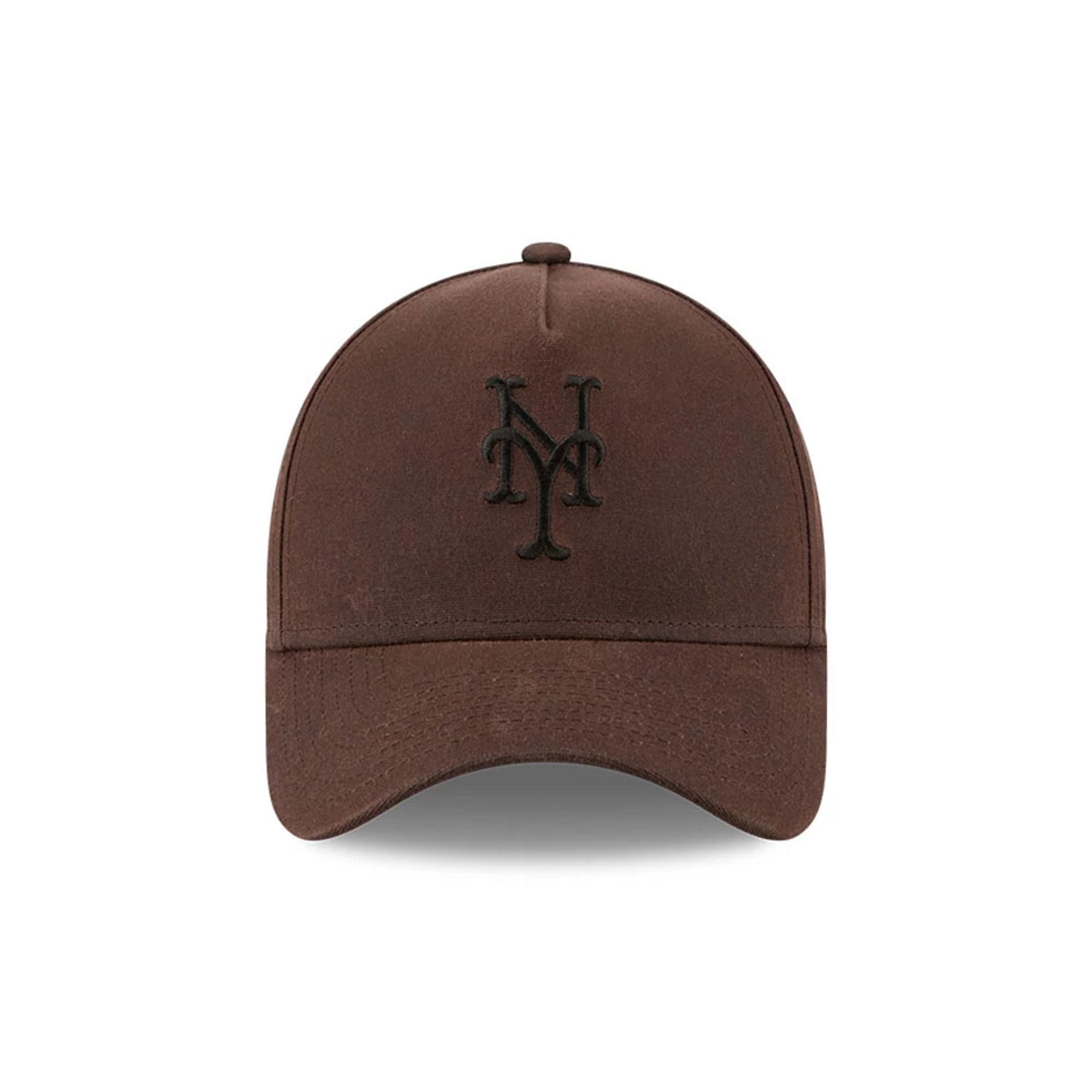 Mets MLB Waxy Canvas Open Brown 59FORTY A-Frame Fitted Cap