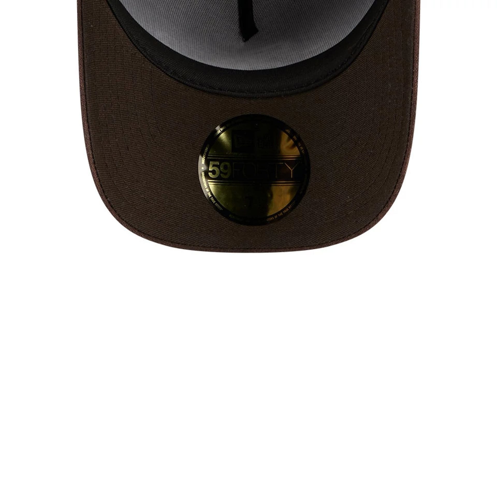 Dodgers MLB Waxy Canvas Open Brown 59FORTY A-Frame Fitted Cap