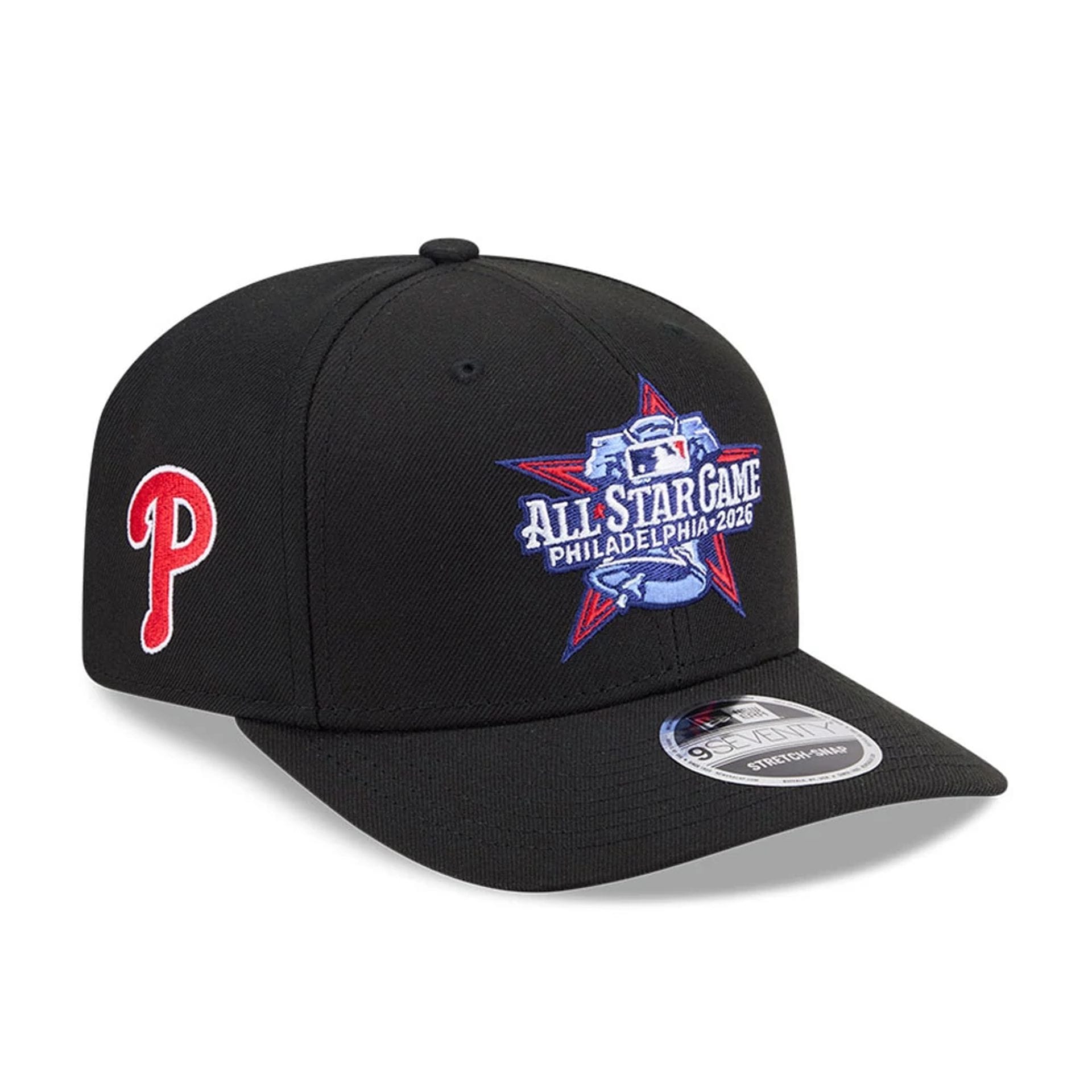 Phillies MLB All Star Game Black 9SEVENTY Stretch Snap Adjustable Cap
