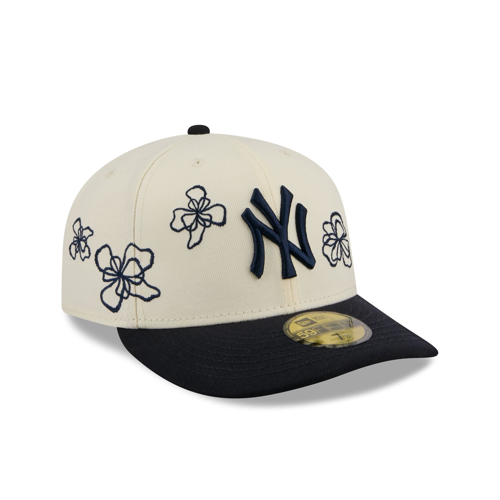 New York Yankees Floral Outline 59FIFTY Fitted Hat