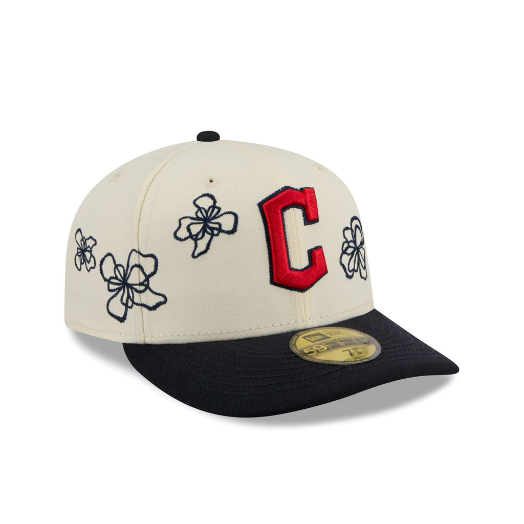 Cleveland Guardians Floral Outline 59FIFTY Fitted Hat