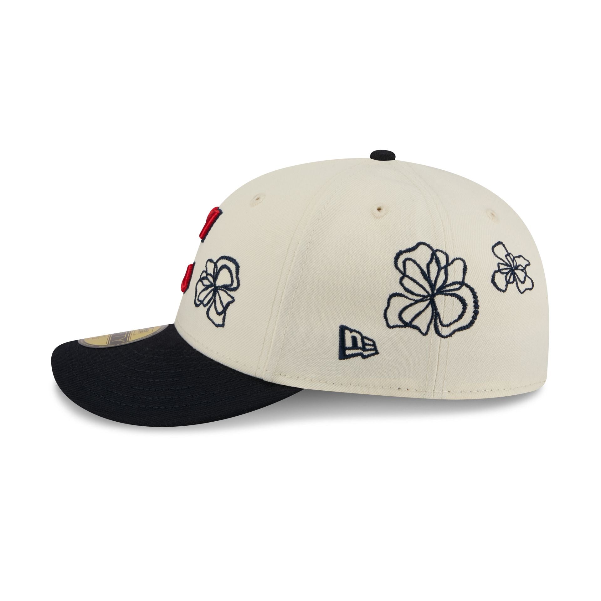 Cleveland Guardians Floral Outline 59FIFTY Fitted Hat