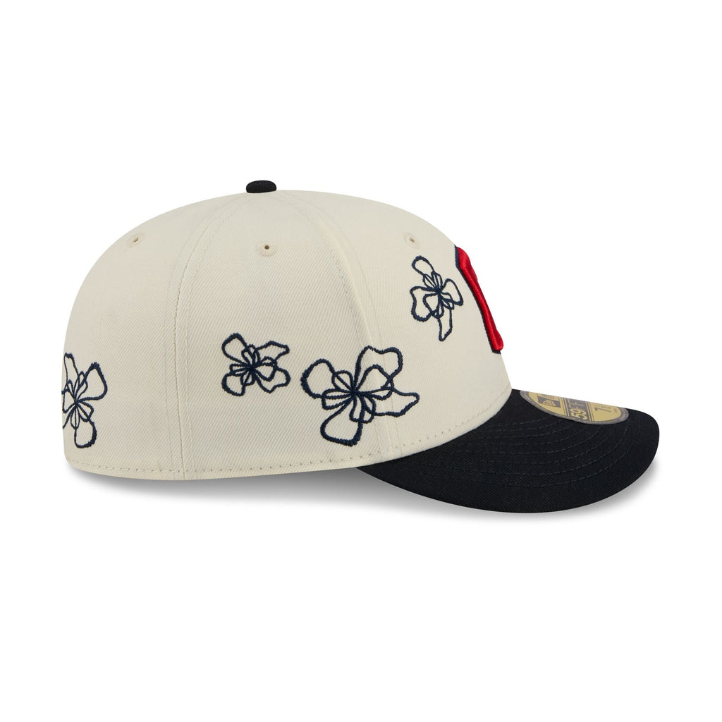 Cleveland Guardians Floral Outline 59FIFTY Fitted Hat