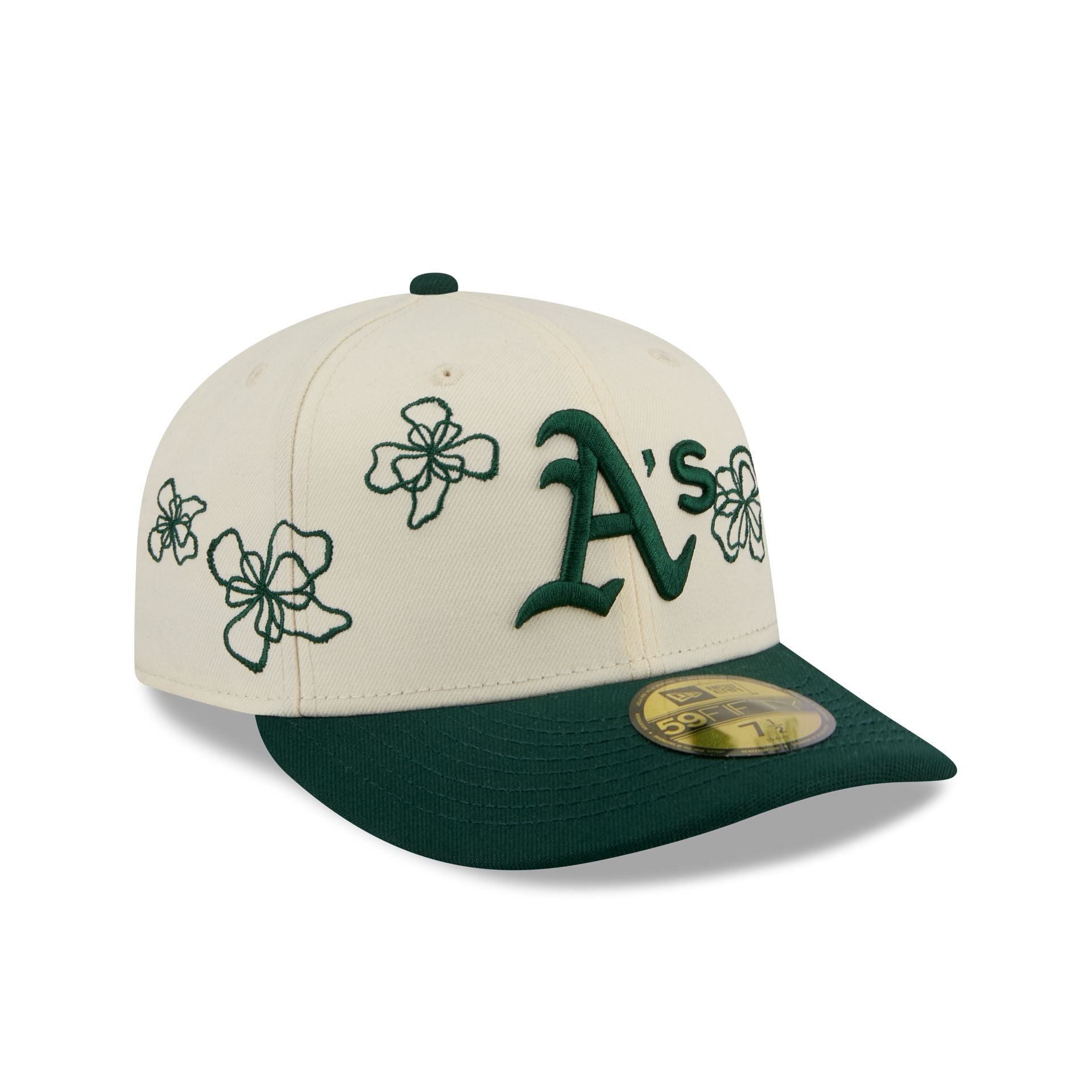 Athletics Floral Outline 59FIFTY Fitted Hat