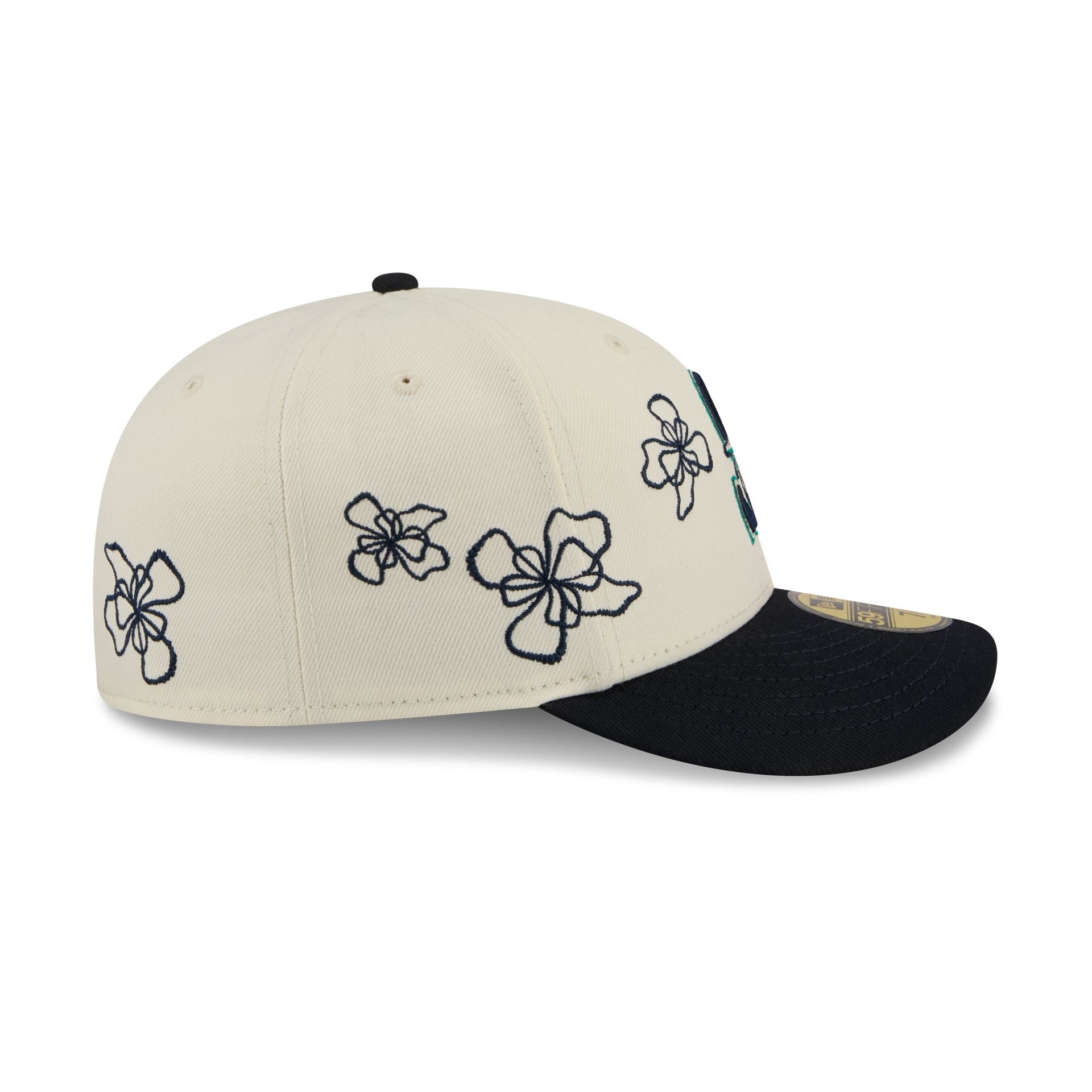 Seattle Mariners Floral Outline 59FIFTY Fitted Hat