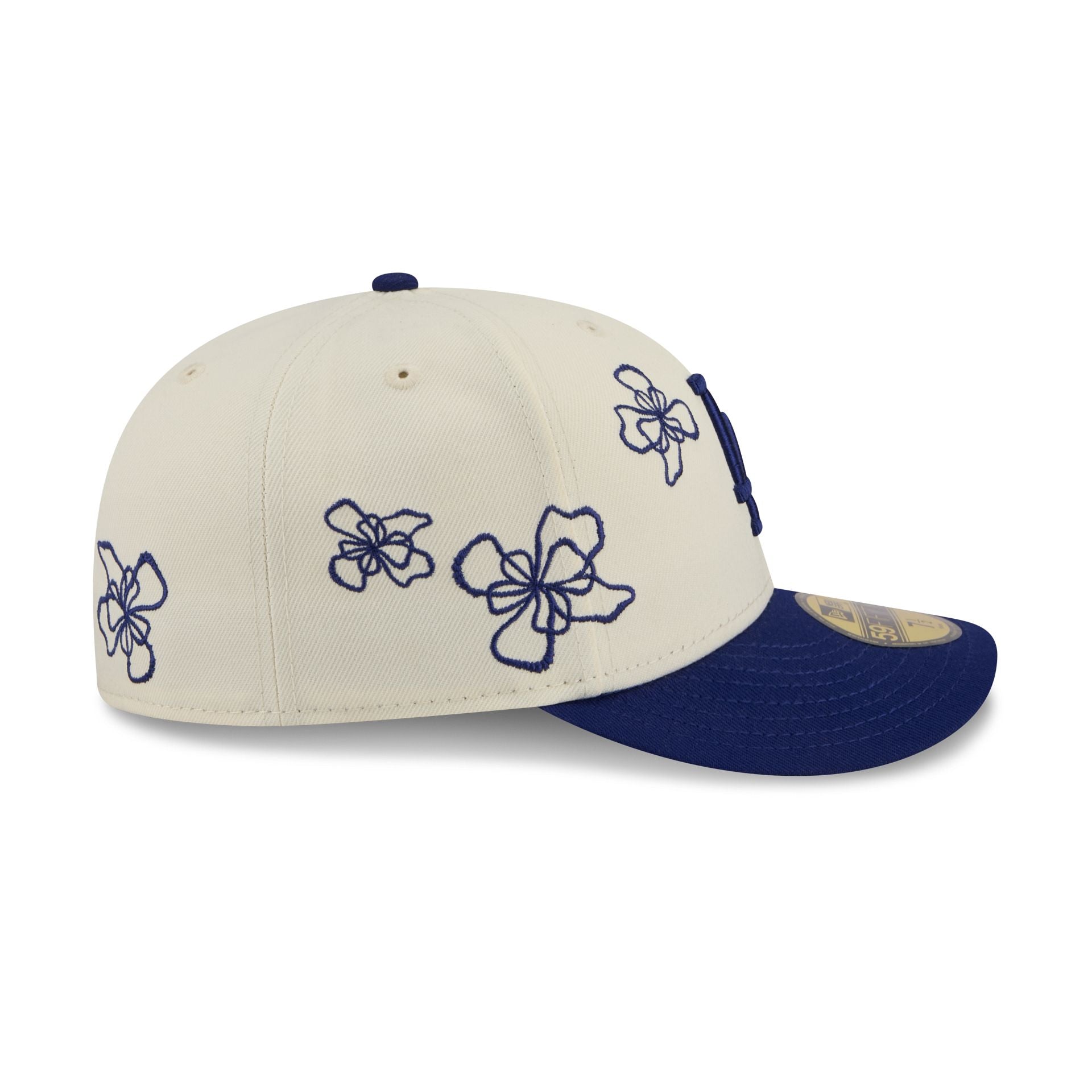 Los Angeles Dodgers Floral Outline 59FIFTY Fitted Hat