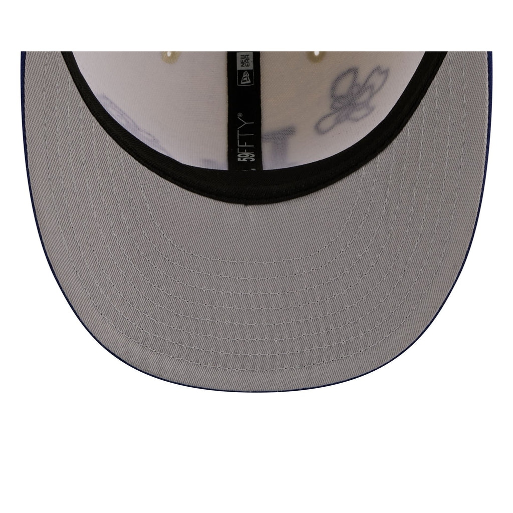 Los Angeles Dodgers Floral Outline 59FIFTY Fitted Hat
