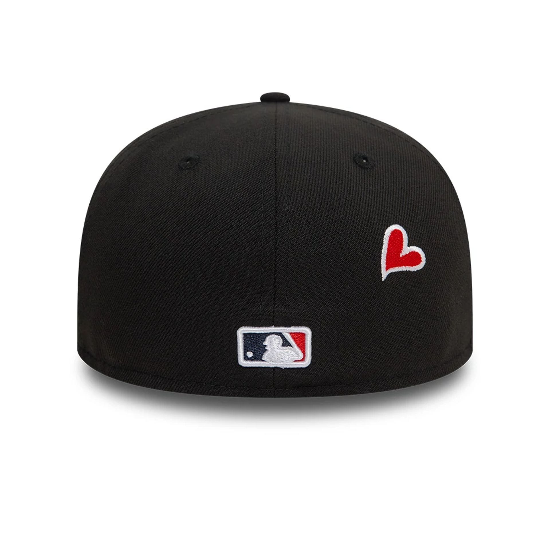 Atlanta Braves MLB Heart Icon Black 59FIFTY Fitted Cap