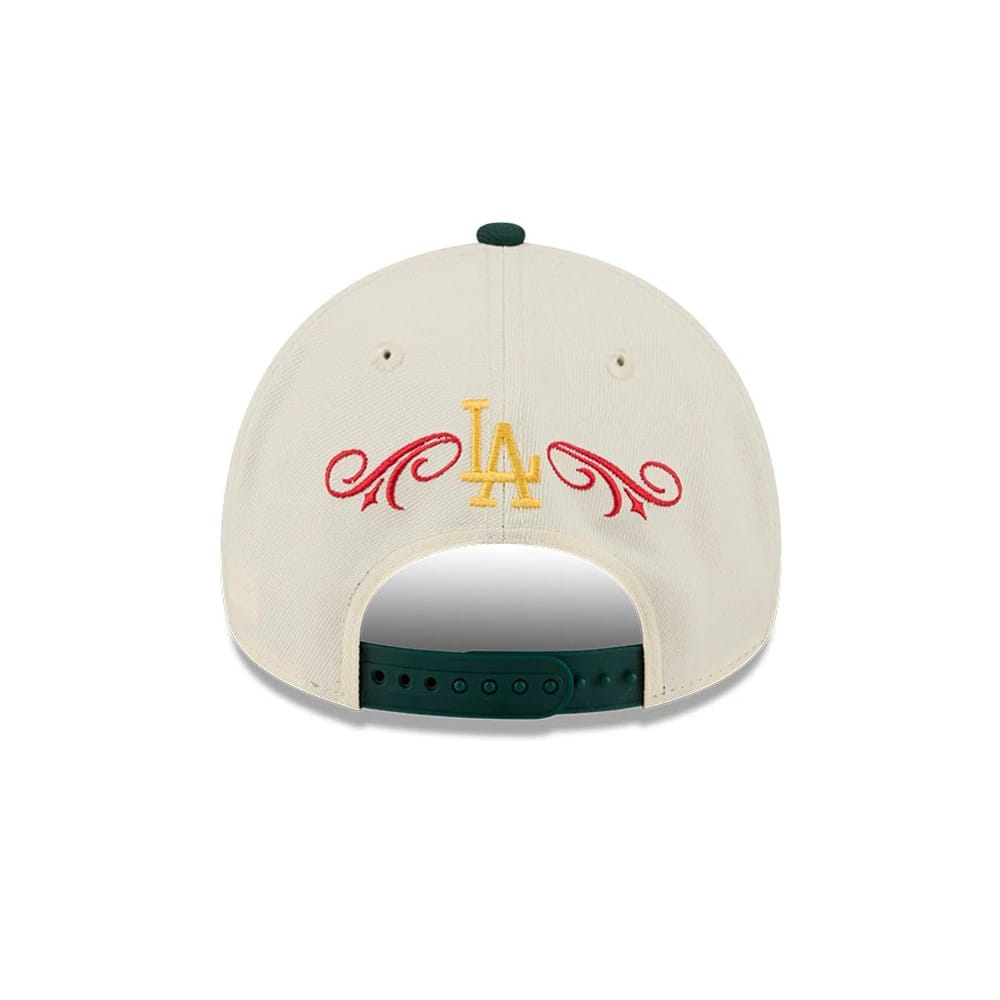LA Dodgers MLB Cinco De Mayo Cream & Green 9FORTY A-Frame Adjustable Cap