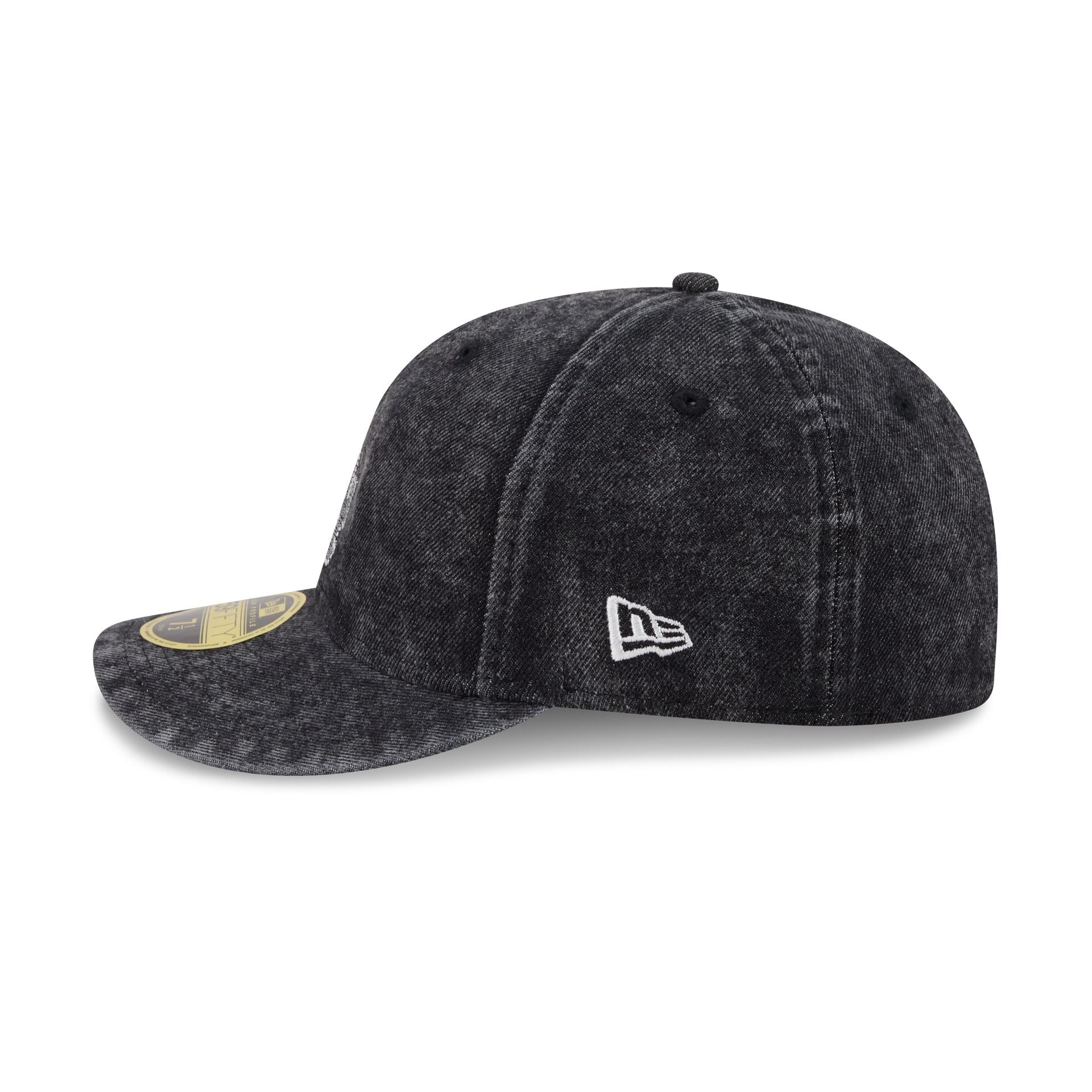 Los Angeles Dodgers Black Denim Low Profile 59FIFTY Fitted Hat