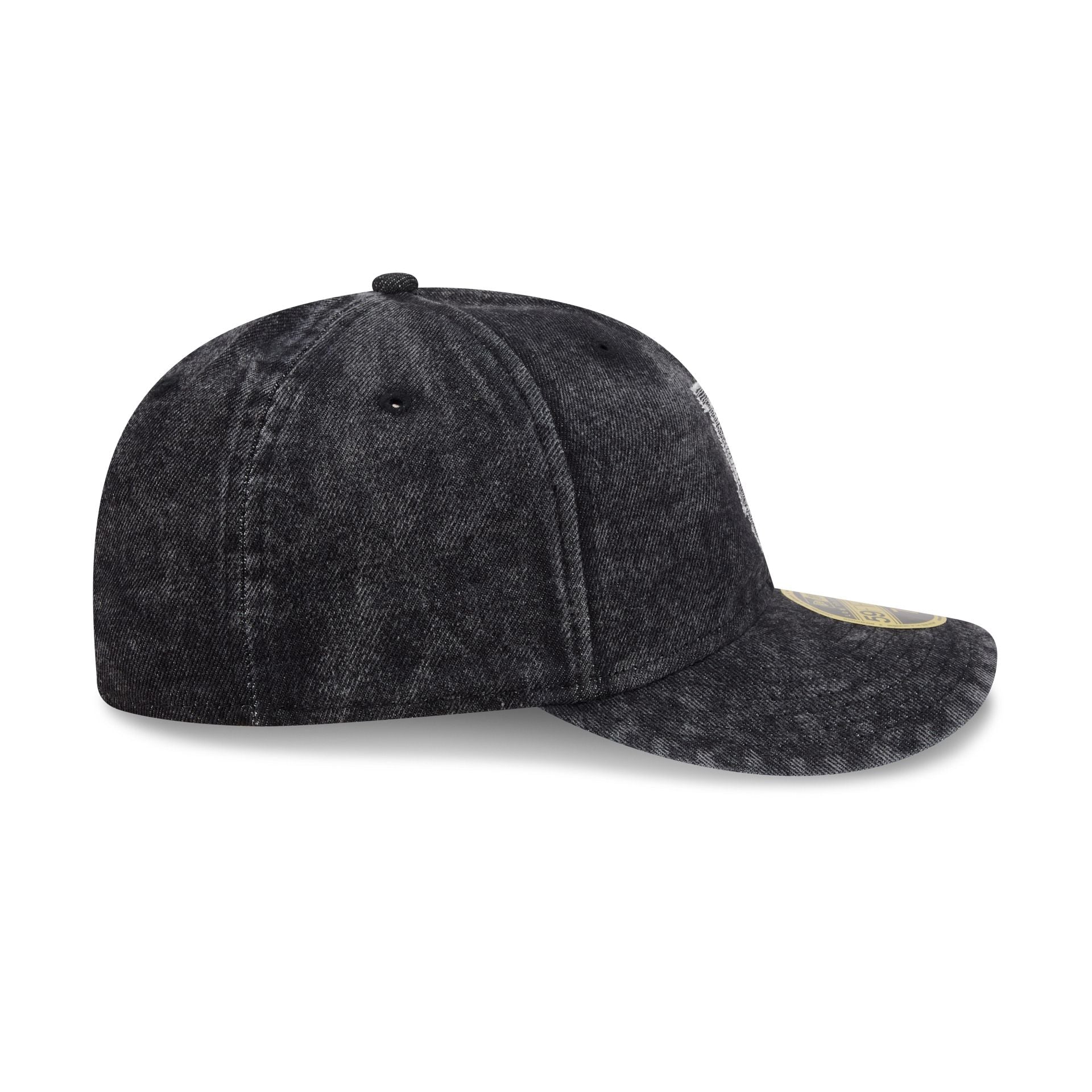 Los Angeles Dodgers Black Denim Low Profile 59FIFTY Fitted Hat