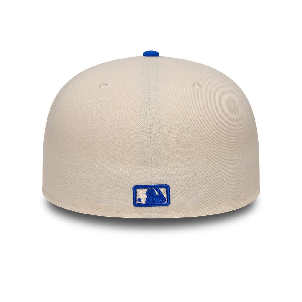 New York Yankees MLB League Essential Cream & Blue 59FIFTY Fitted Cap