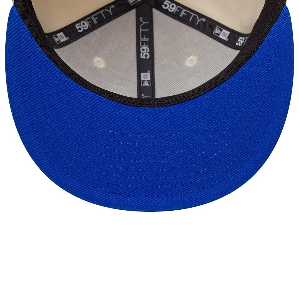New York Yankees MLB League Essential Cream & Blue 59FIFTY Fitted Cap
