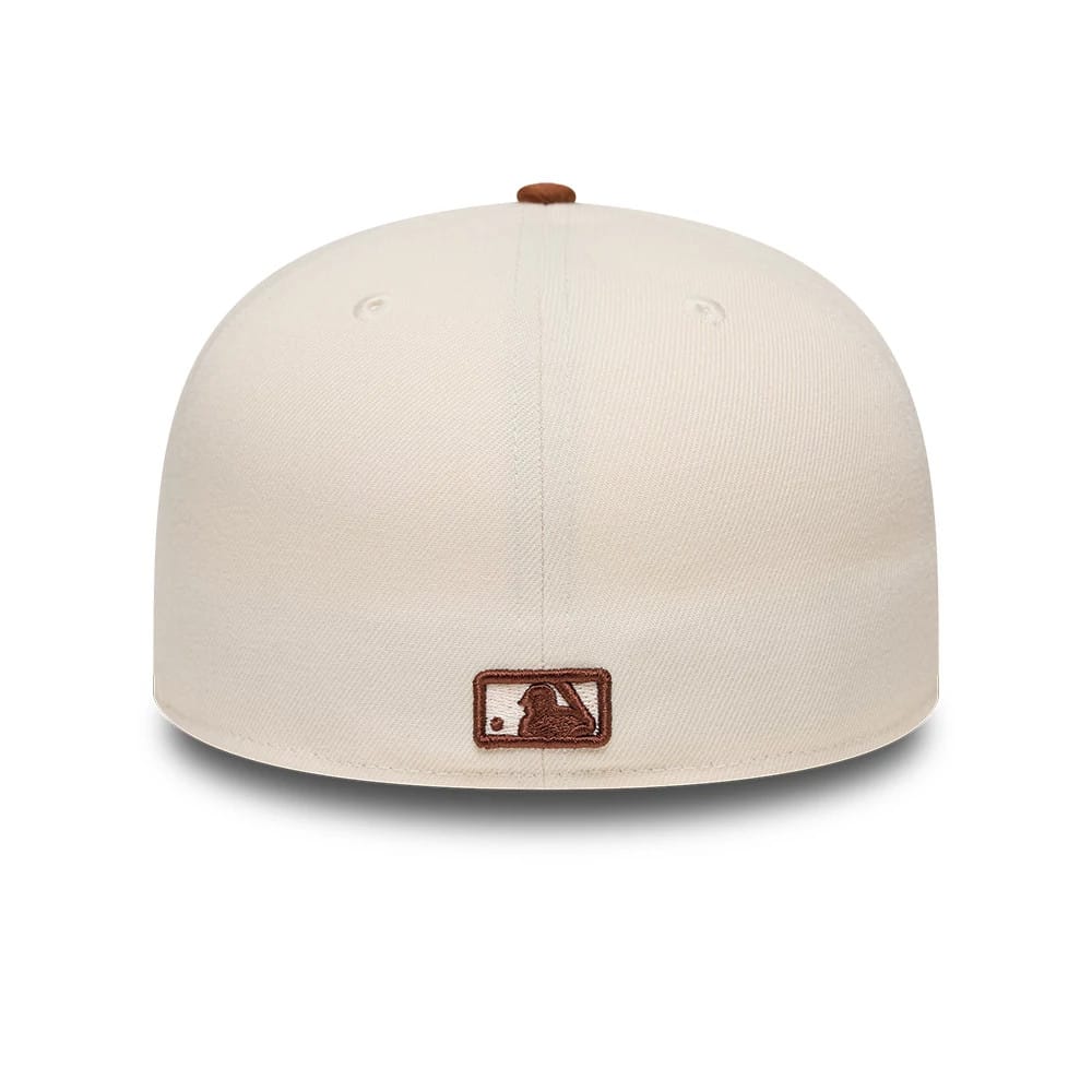 New York Yankees MLB League Essential Cream & Brown 59FIFTY Fitted Cap
