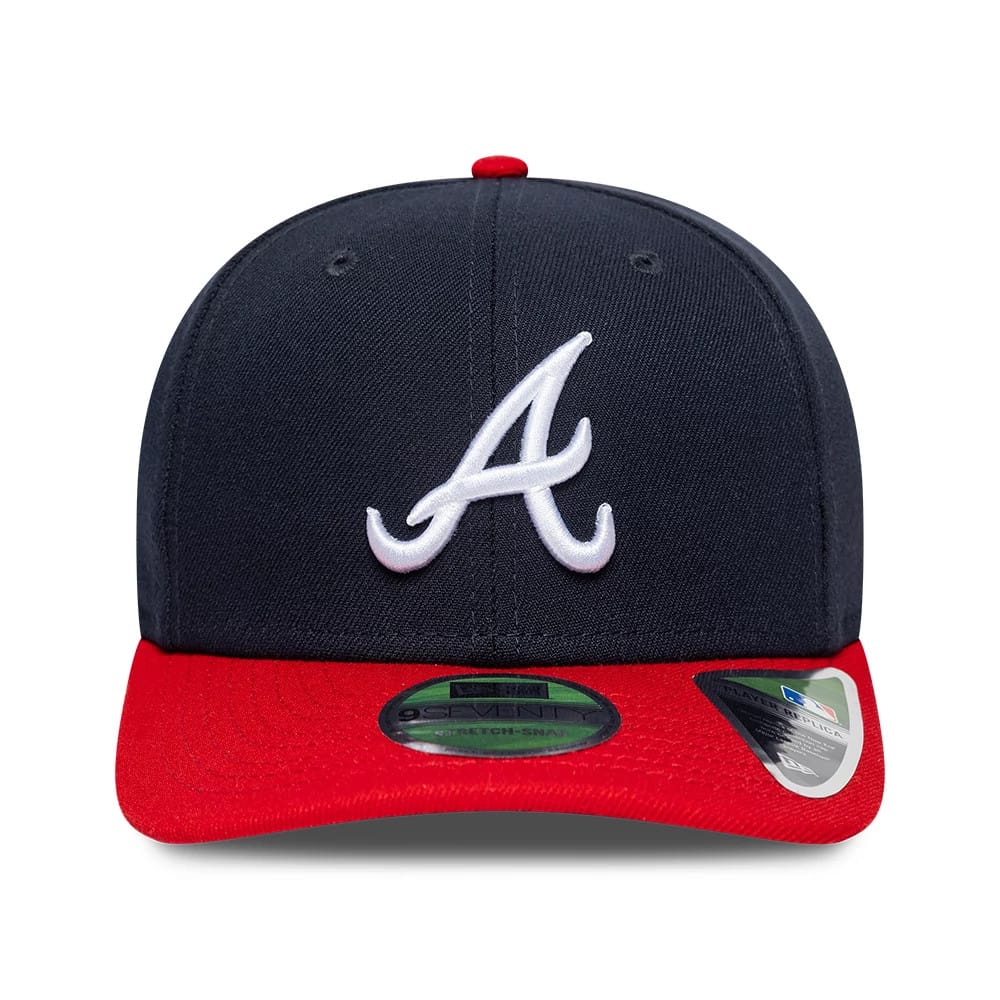 Atlanta Braves MLB Player Replica Navy 9SEVENTY Stretch Snap Adjustable Cap