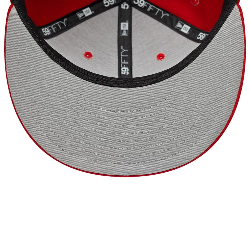 LA Angels MLB Scribble Red 59FIFTY Fitted Cap