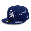 LA Dodgers MLB Scribble Dark Blue 59FIFTY Fitted Cap