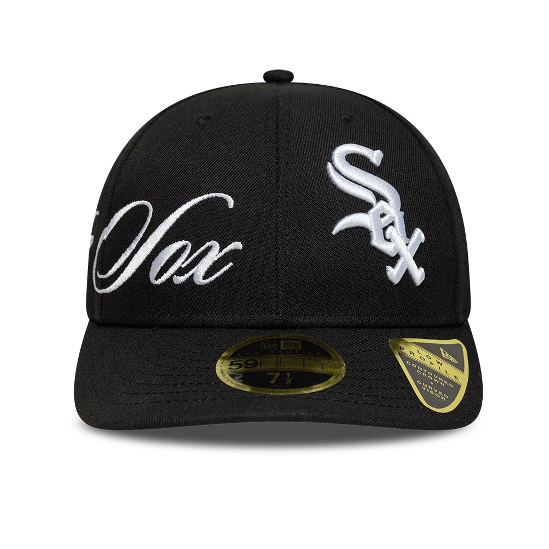 Chicago White Sox MLB Side Script Black Low Profile 59FIFTY Fitted Cap