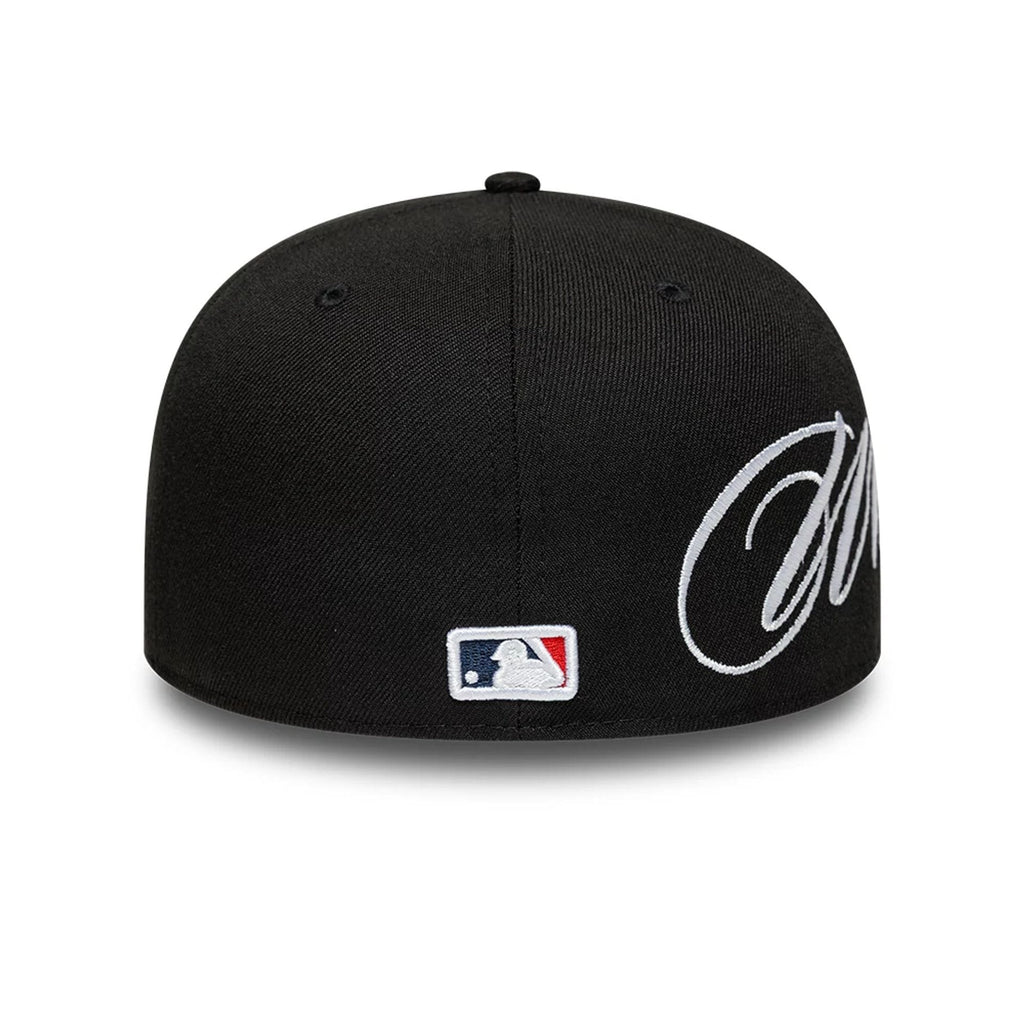 Chicago White Sox MLB Side Script Black Low Profile 59FIFTY Fitted Cap