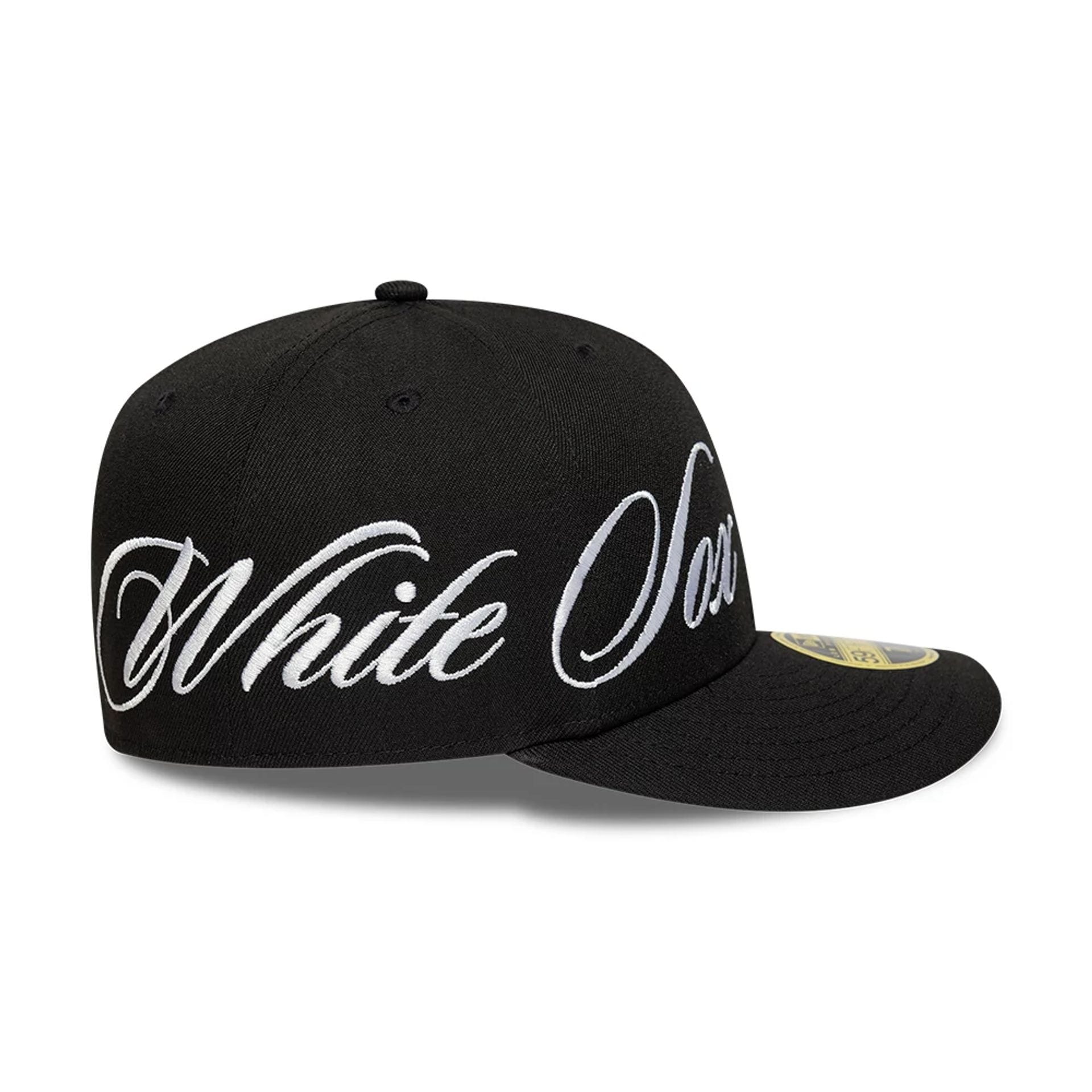 Chicago White Sox MLB Side Script Black Low Profile 59FIFTY Fitted Cap