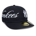 New York Yankees MLB Side Script Navy Low Profile 59FIFTY Fitted Cap
