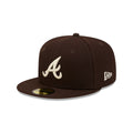 Atlanta Braves Brown Basic 59FIFTY Fitted Hat