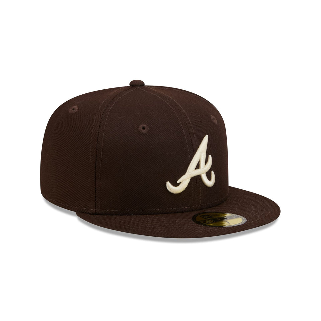 Atlanta Braves Brown Basic 59FIFTY Fitted Hat