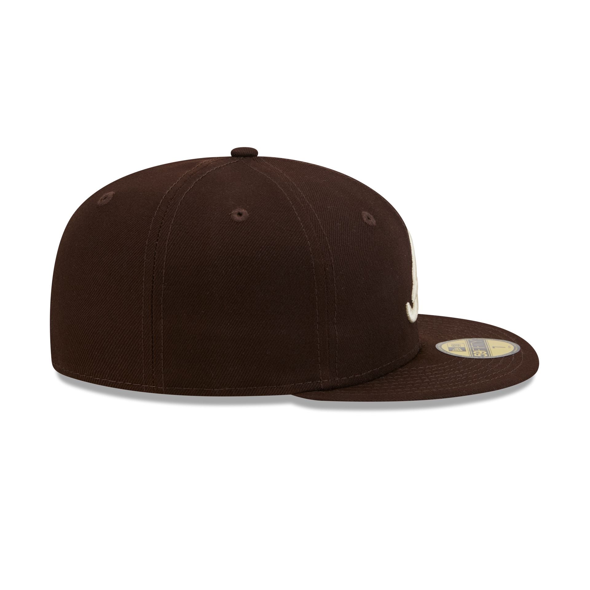 Atlanta Braves Brown Basic 59FIFTY Fitted Hat