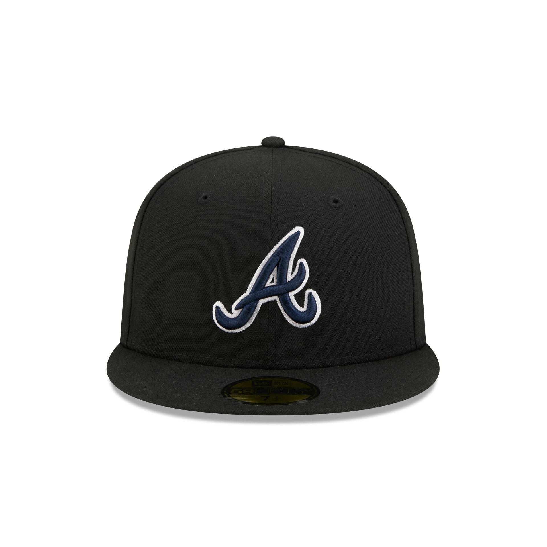 Atlanta Braves Black Basic 59FIFTY Fitted Hat