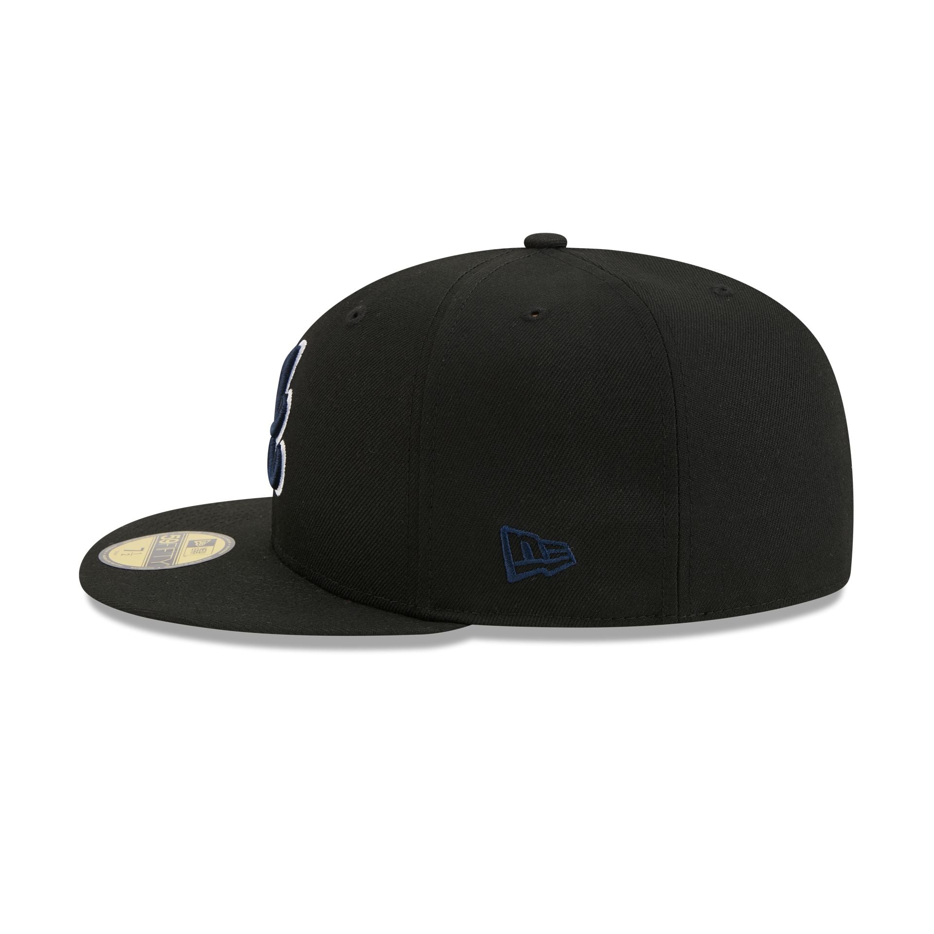 Atlanta Braves Black Basic 59FIFTY Fitted Hat
