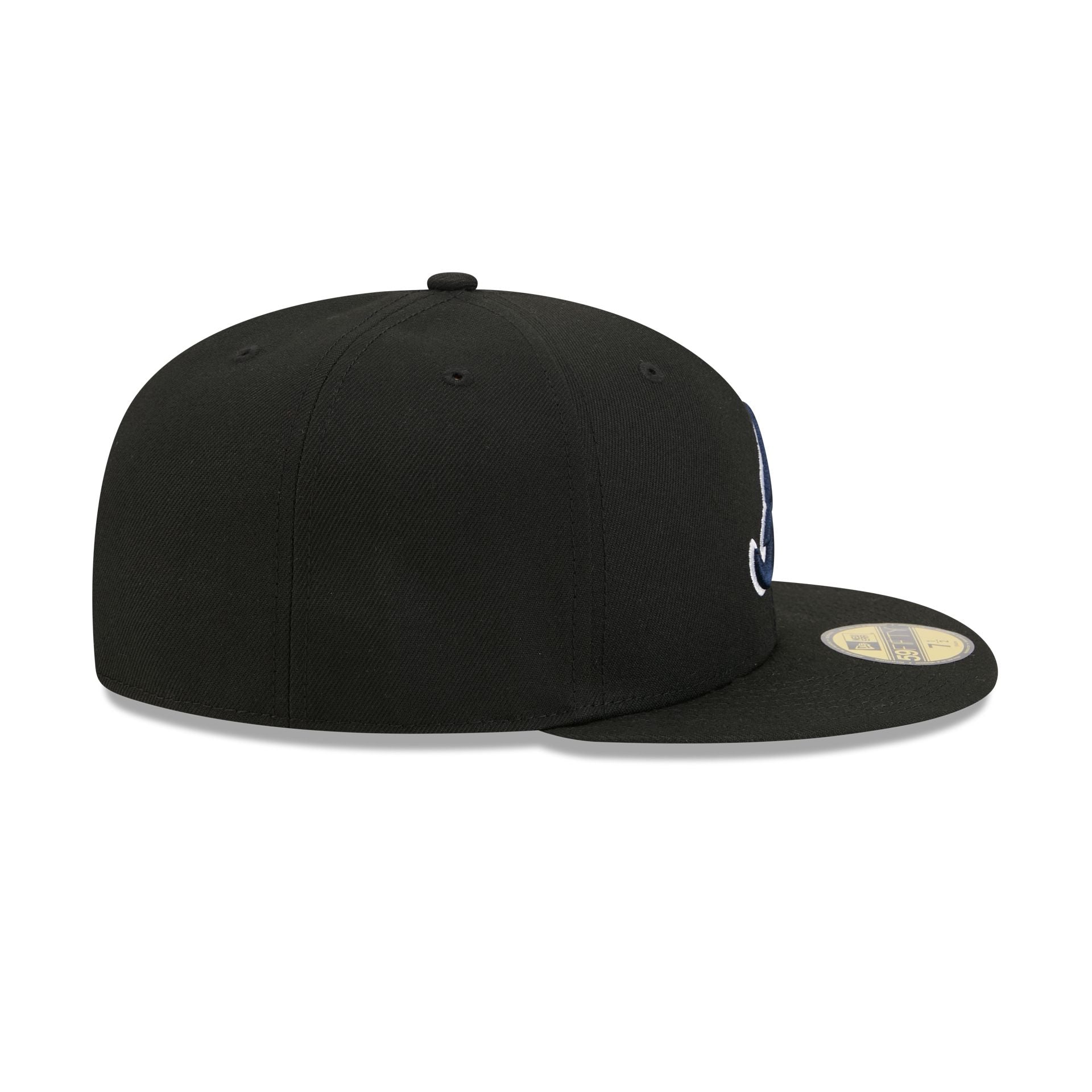 Atlanta Braves Black Basic 59FIFTY Fitted Hat