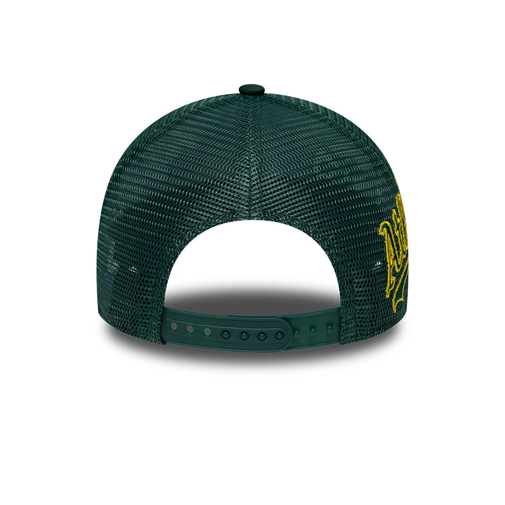 Athletics MLB Patch Dark Green 9FORTY A-Frame Trucker Adjustable Cap