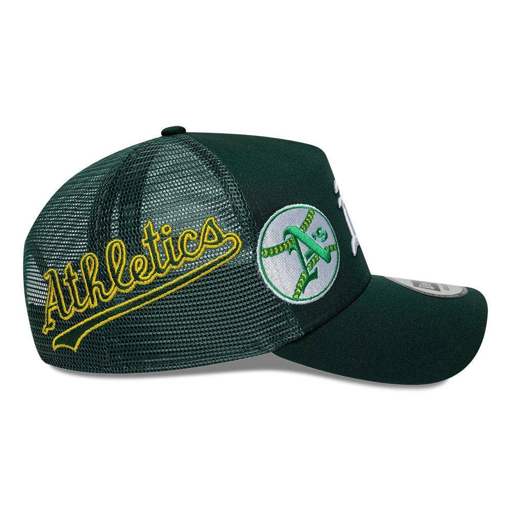 Athletics MLB Patch Dark Green 9FORTY A-Frame Trucker Adjustable Cap