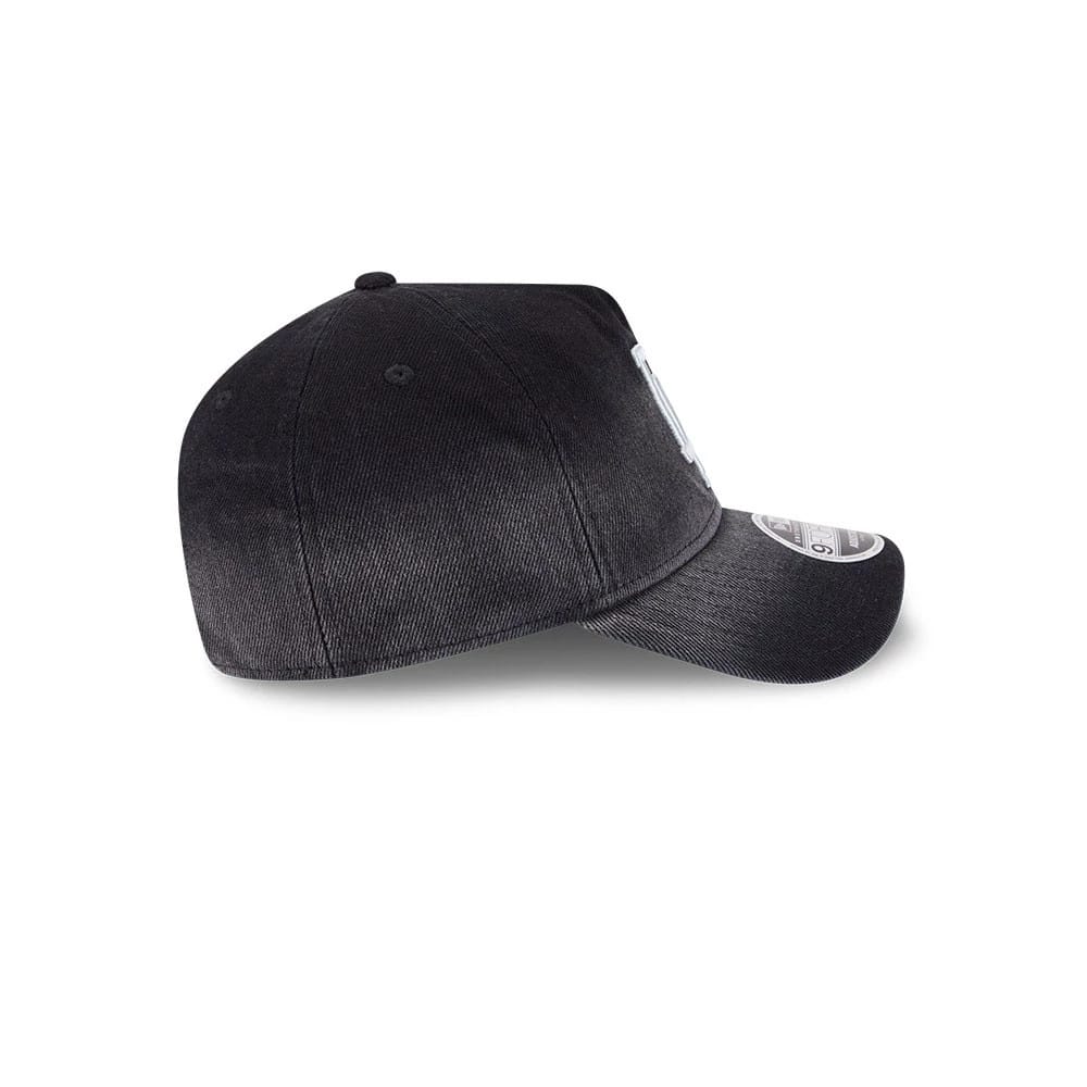 Dodgers MLB Washed Denim Black 9FORTY A-Frame Unstructured Adjustable Cap