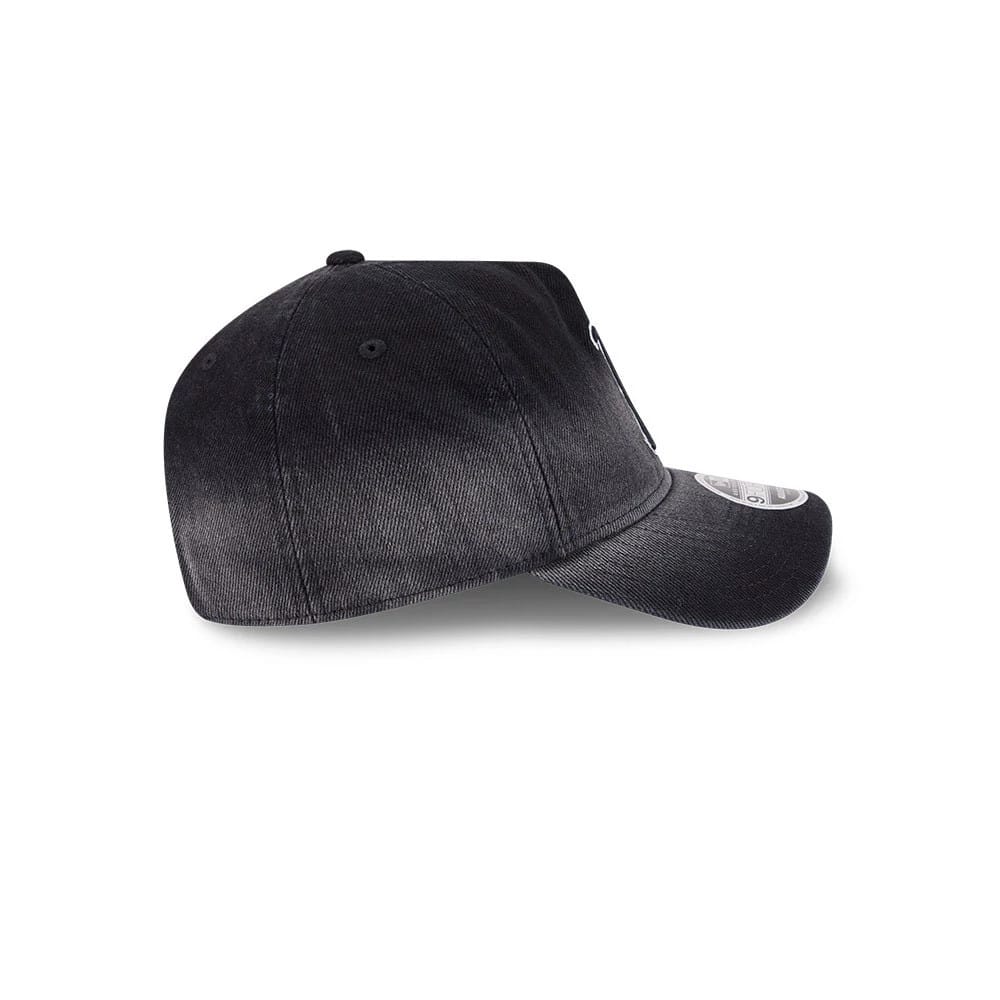 Red Sox MLB Washed Denim Black 9FORTY A-Frame Unstructured Adjustable Cap