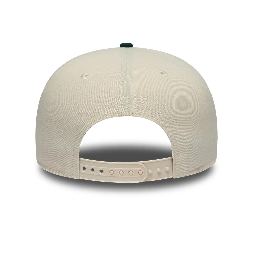 Athletics MLB Ombre Script Beige & Green 9FIFTY Snapback Adjustable Cap