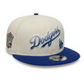 Dodgers MLB Ombre Script Beige & Blue 9FIFTY Snapback Adjustable Cap