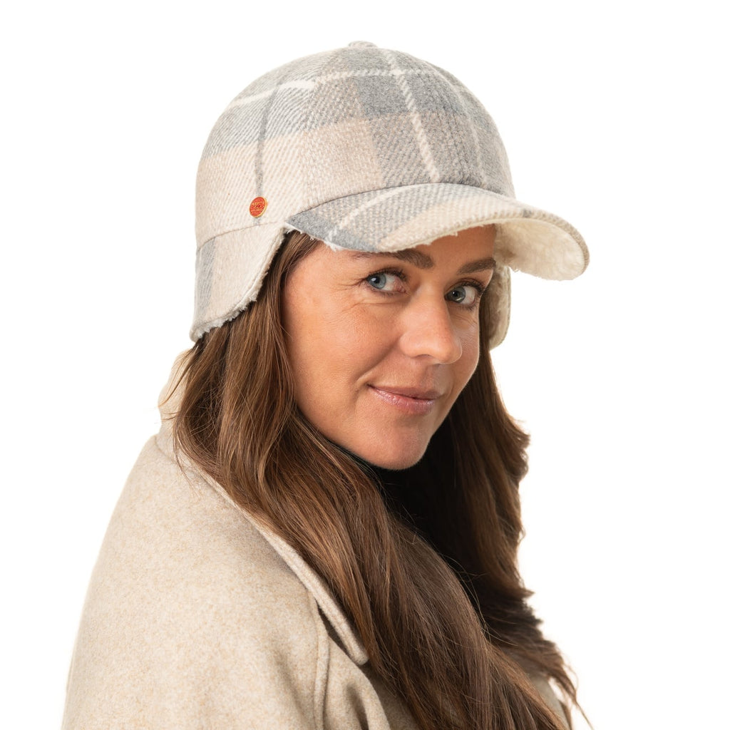 Taja Check Cap with Ear Flaps